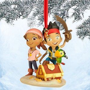 Disney Jake and the NeverLand Pirates Christmas hanging ornament + Disney tag